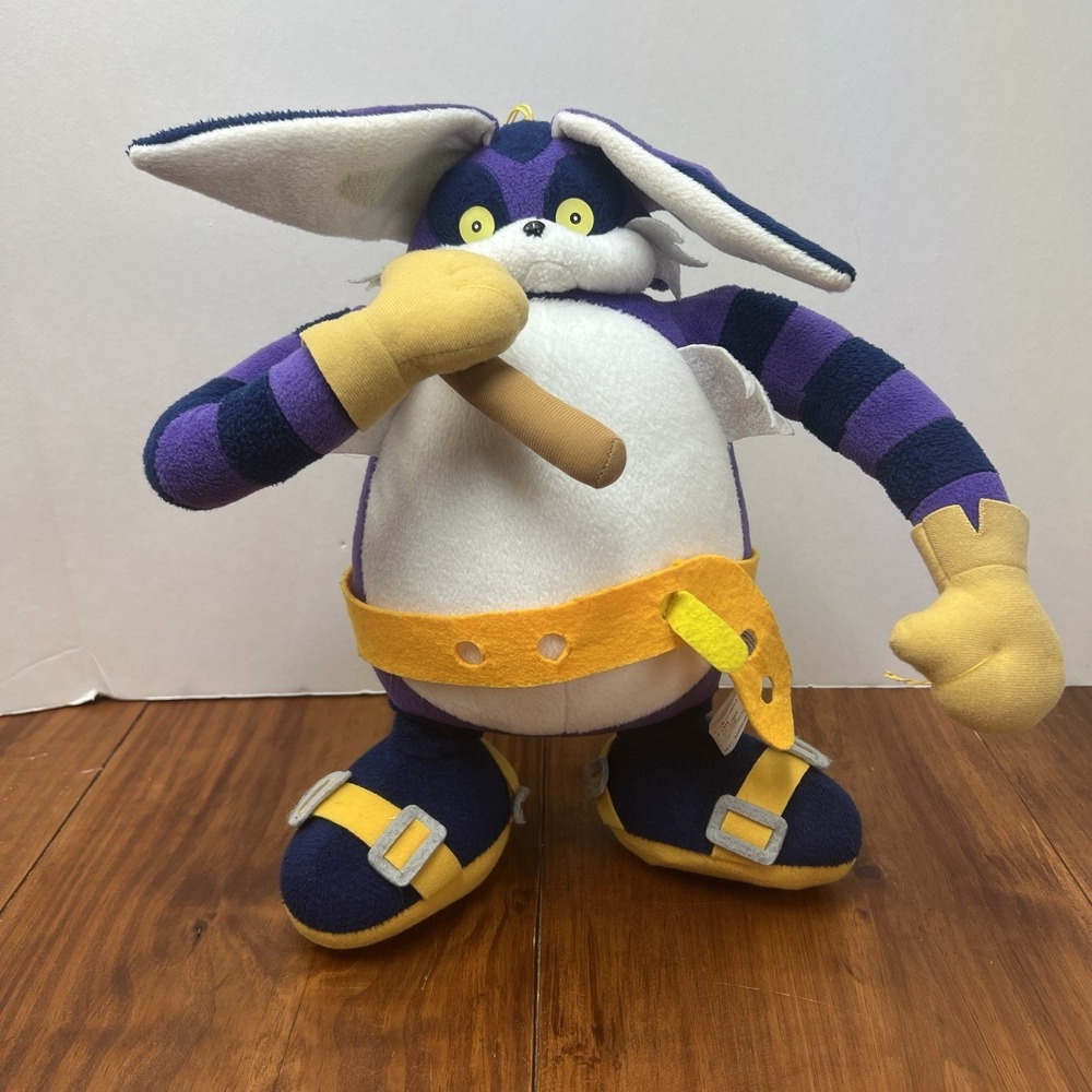 Sonic Hedgehog Big the Cat 15" inch Plush Stuffed Animal Authentic Official Sega